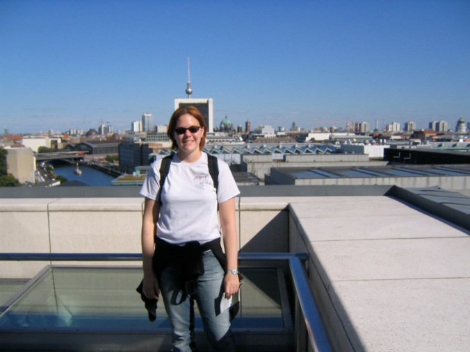 Me on top of the Reichstag in Berlin.